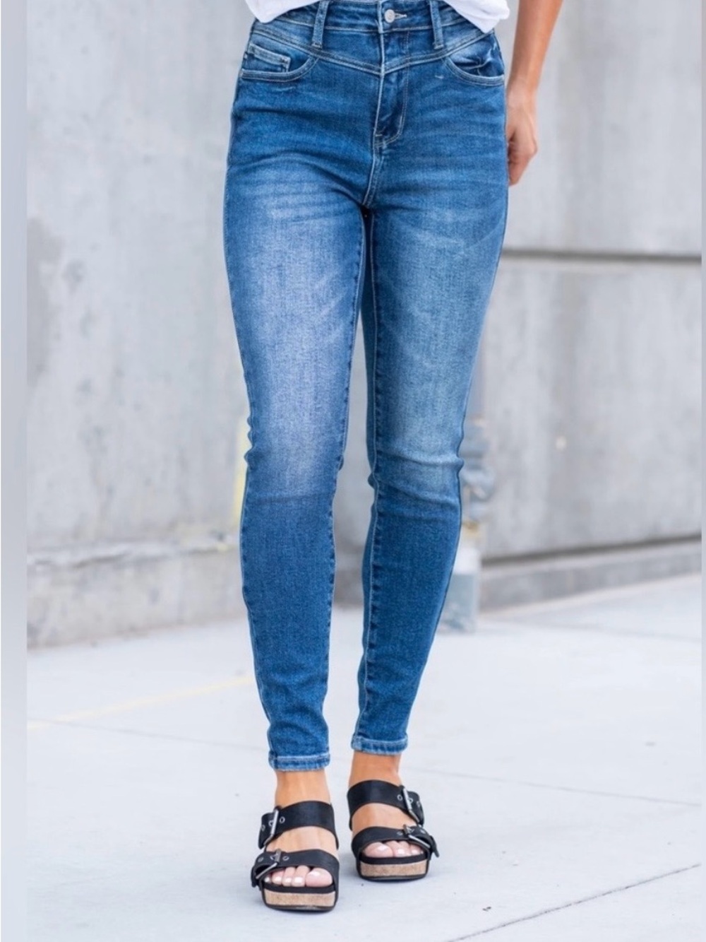 Judy Blue High-Rise Front Yoke Skinny Jeans Size 11/30